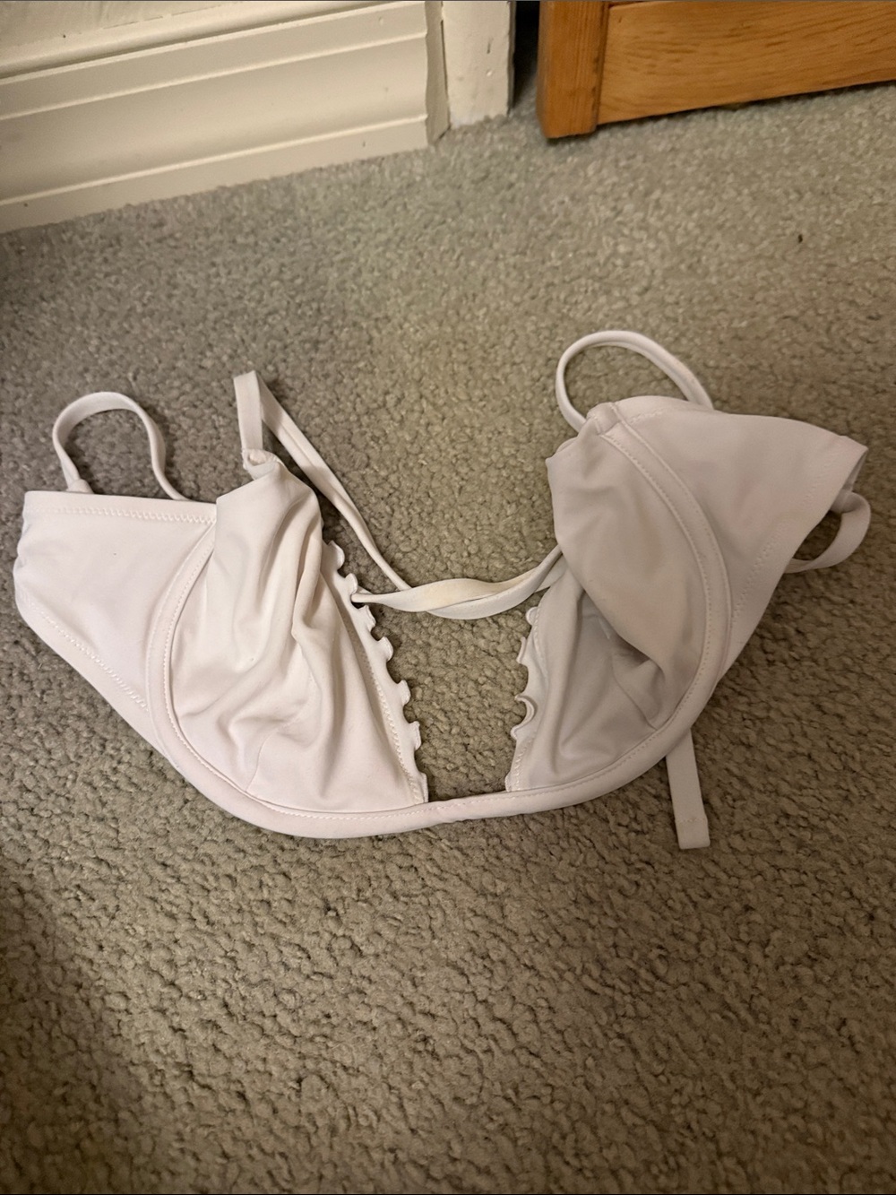 Shade & Shore White Women's Swim Bikini Top